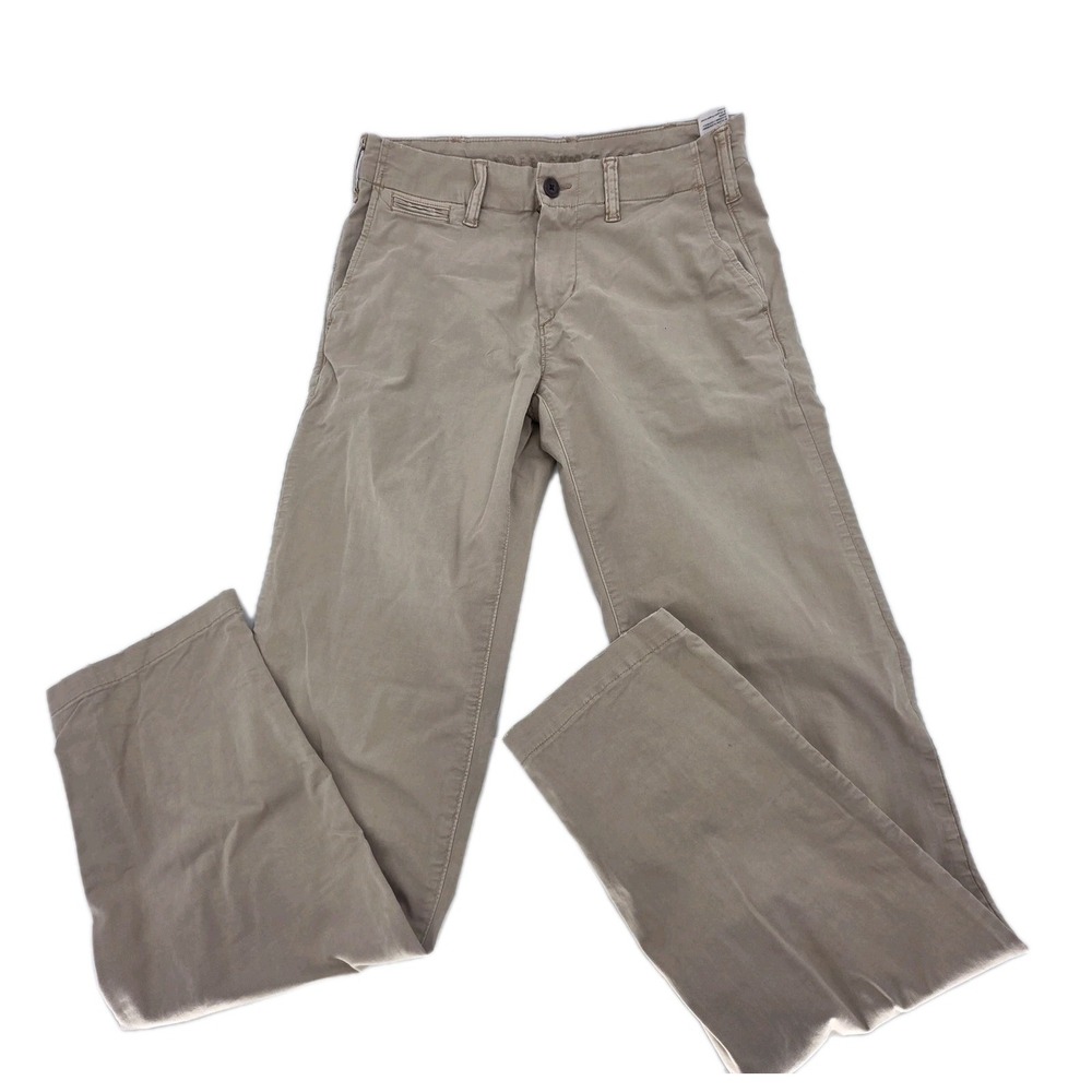 American Eagle Flex Jean Men 30x34 Beige Athletic Straight Stretch Denim Tan